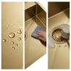 Pure.Sink Luxion Gold sink 51x50 cm Tapwing with tap hole PLX5150T-60